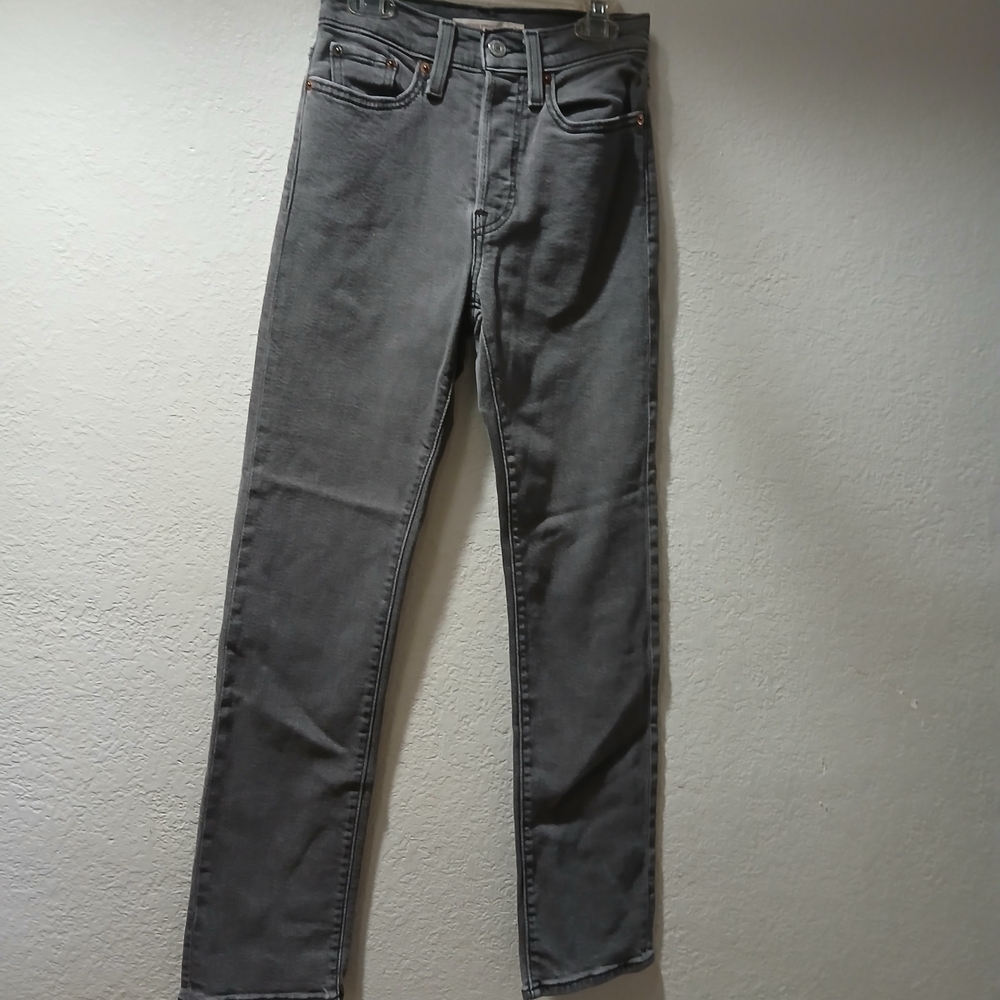 Levi's Men's button fly Charcoal Slim Jeans